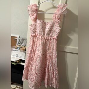 Altar'd State Pink Floral Mini Dress